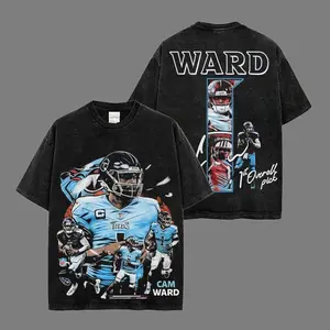 Titans Nation Outfit Cam Ward 1 Heavyweight Acid Washed 100% Cotton T-Shirt, CamWardStan Shirt, TitanUp T-Shirt, Game Day Outfit, Sunday Football Outfit