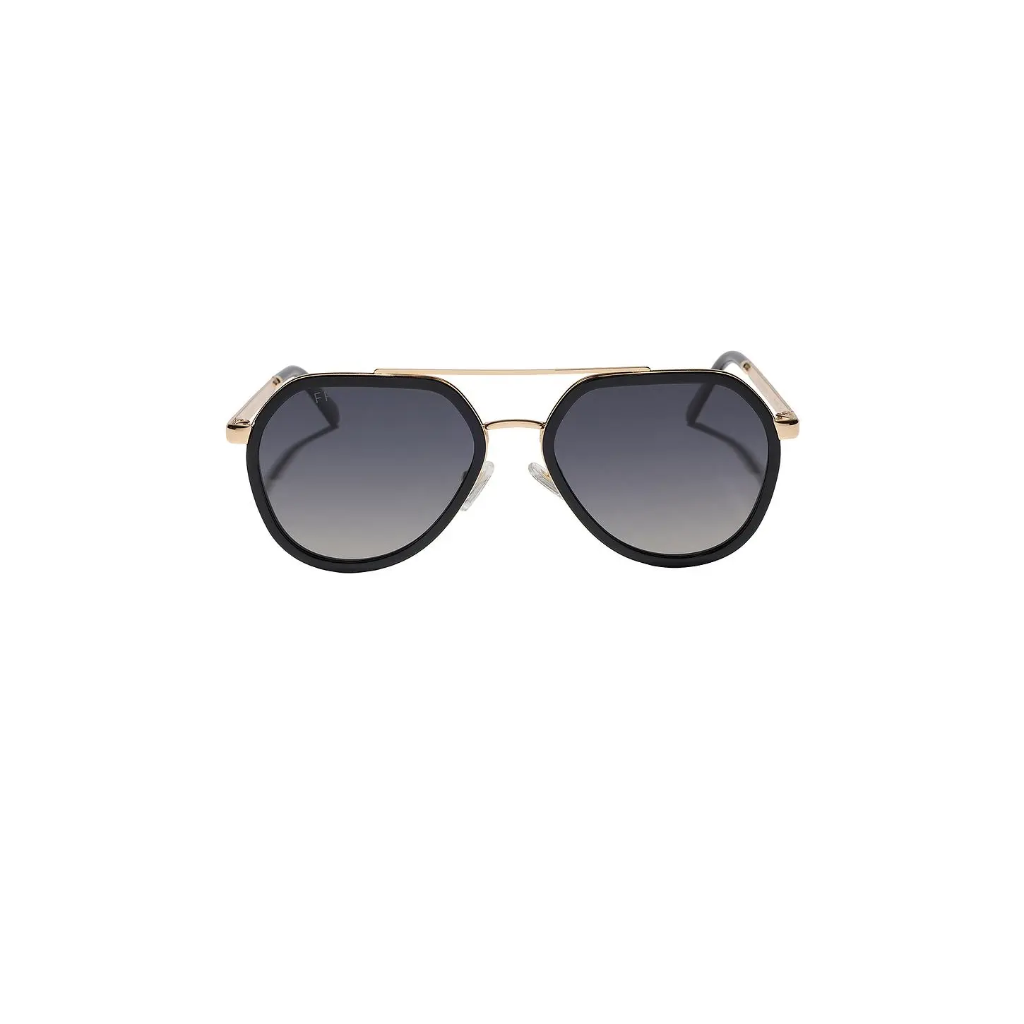 DIFF EYEWEAR Joey Sunglasses in Black & Grey Gradient Polarized