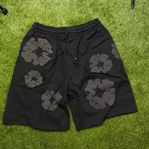 DENIM TEARS ALL BLACK SHORTS