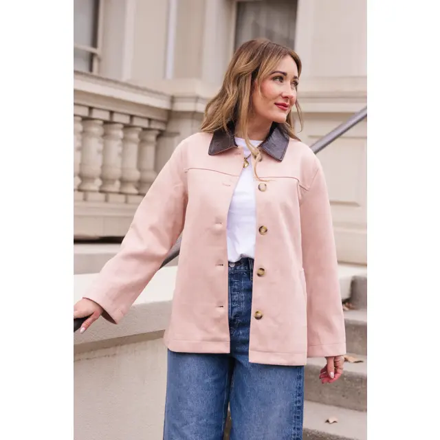 Daphne Coat in Light Pink