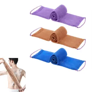 1set African Exfoliating Net,African Net Sponge,Exfoliating Body Scrubber Back Scrubber for Shower,Exfoliating Washcloth Bath Sponge Exfoliating Net for Men Women Daily Shower Bathing Long Bath  Back Scrubbing Cloth for Salon Hotel, Exfoliating Bath Tool