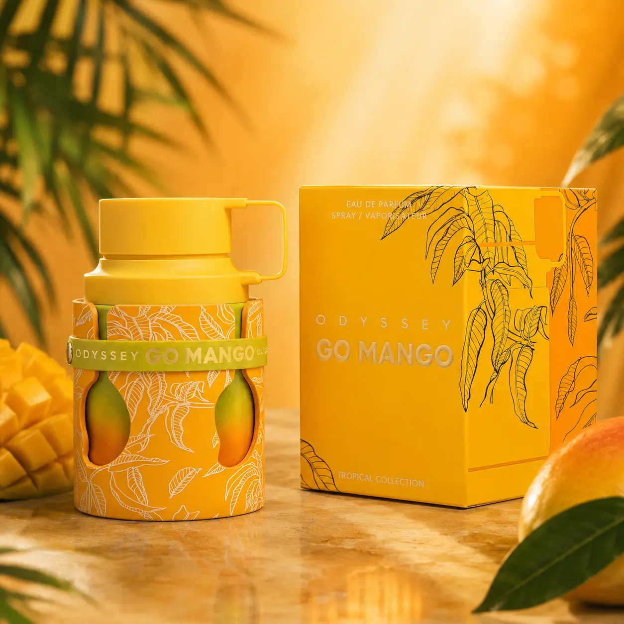 Odyssey Go Mango Tropical Collection Fruity Unisex Fragrance EDP, 3.4 oz