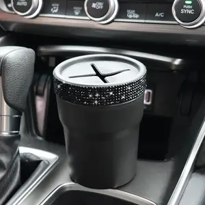 Car Coin Storage Box, Portable Car Coin Storage Bucket, Creative Car Coin Storage Can, Mini Storage Can for Car Cup Holder, Car Console Organizer, Car Accessories