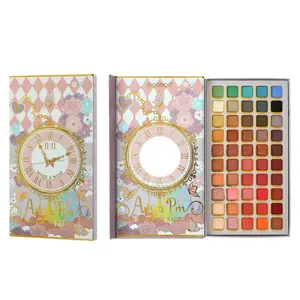 Clock Pattern 50-Color Eyeshadow Palette Matte and Pearlescent Multi-Color Earth Tones Makeup Palette New Multi-Color Best-Selling Women's Makeup Eyeshadow Foundation Palette