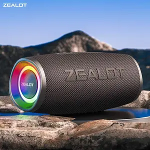 ZEALOT Zealot Waterproof Bluetooth-compatible Speaker, 40W Wireless Stereo Speaker, Outdoor Speaker for Camping Movie Night, RV Trip, Audio