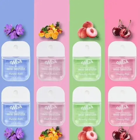 Wish Power Mist Hydrating Hand Sanitizer Spray Alcohol-Free Moisturizing Hand Sanitizers 1.2oz Multi Pack