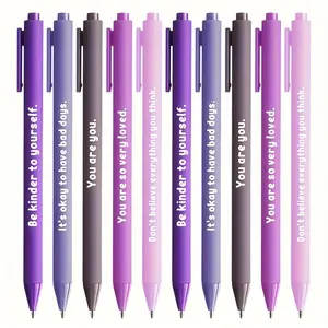 10/20/30 Pcs Positive Inspirational Ballpoint Pens, Multi Purpose Pens, Awareness Pens, Retractable Black Ink Pens, Graduation Gifts Pens for Office School, Coworker, Teacher, Nurse