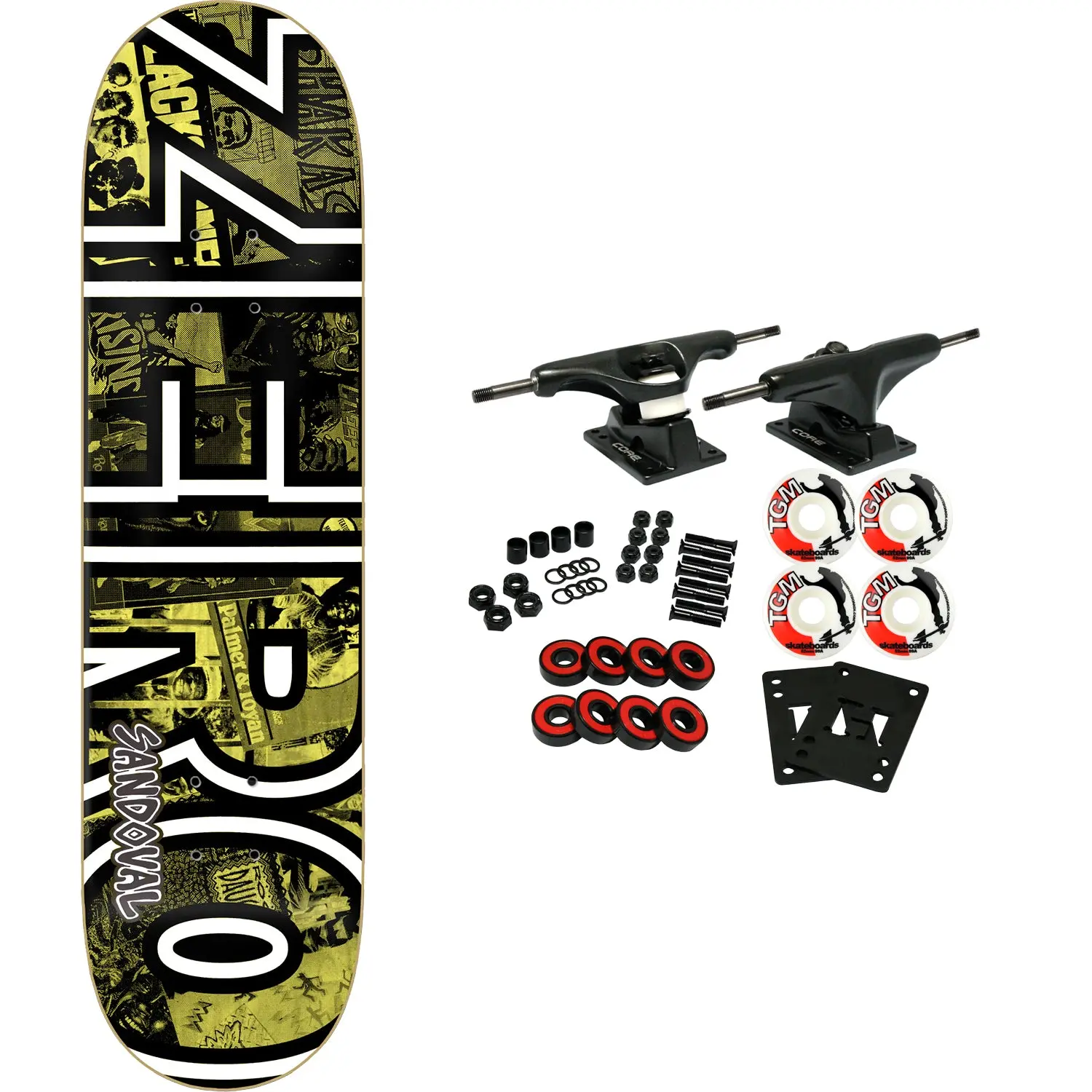 Zero Skateboard Complete Tommy Sandoval Roots 8.5" x 32.3"