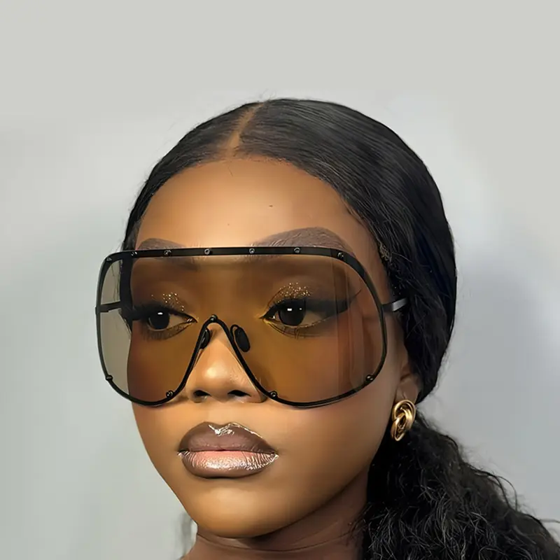Unisex Metal Fashion Glasses, Fashionable Sunglasses, Stylish Sunglasses, Trendy Sun Glasses, Trendy Streetwear Sunglasses, Retro High-End Personalized Multi-Functional Eyewear, Daily Wear, Street Photography, Travel, Beach Accessory