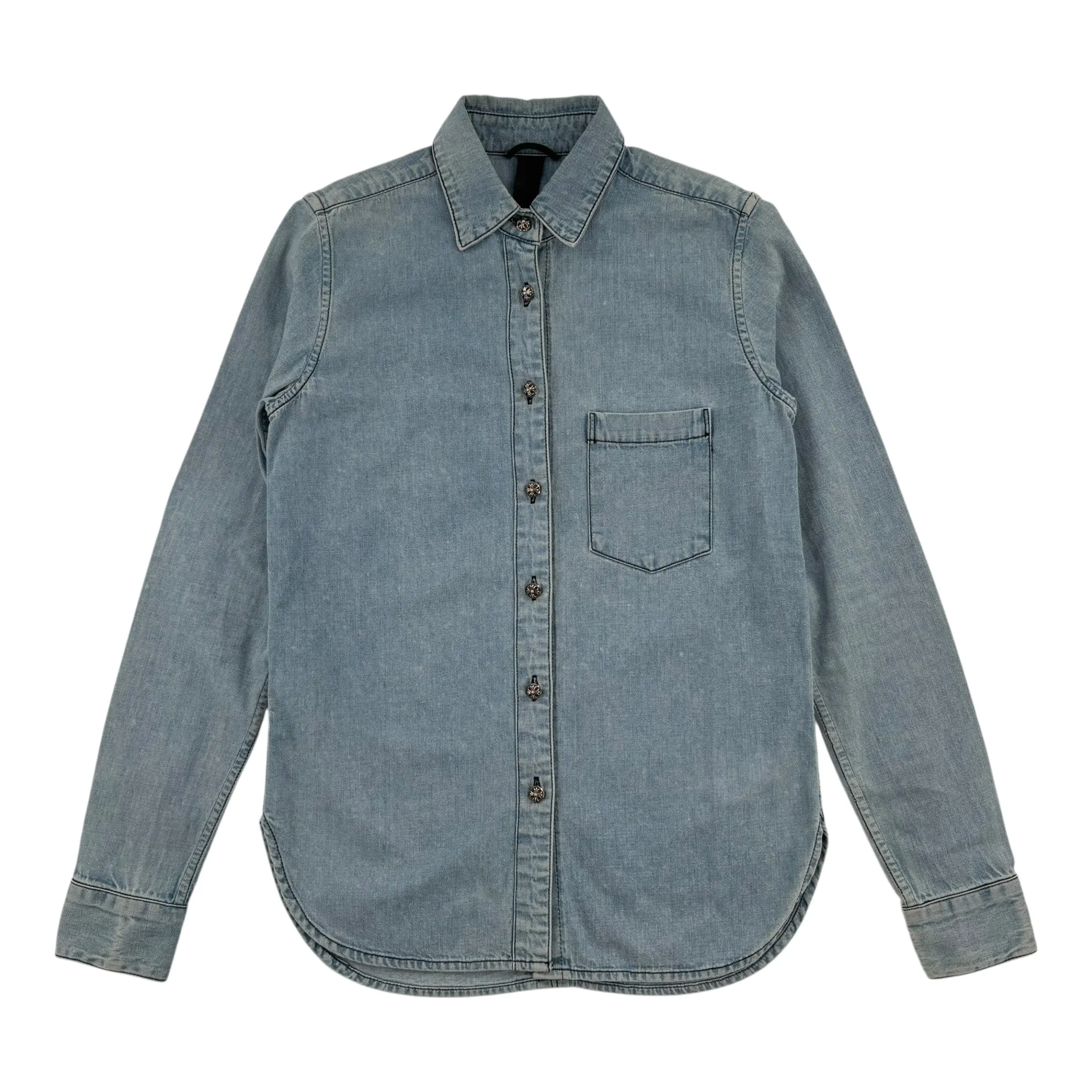 Chrome Hearts Patched Denim Shirt - Lightly Worn