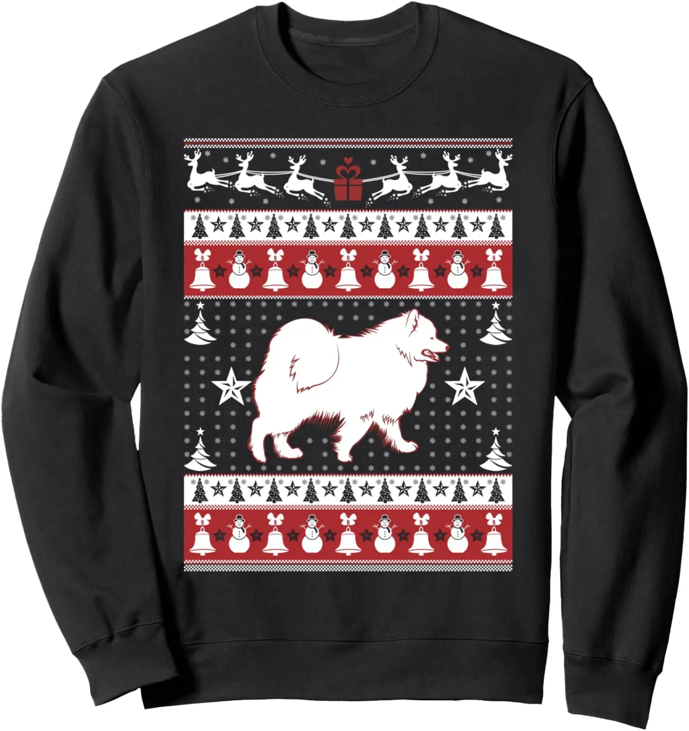 Samoyed Ugly Christmas Sweater Xmas T-Shirt - Samoyed Sweatshirt