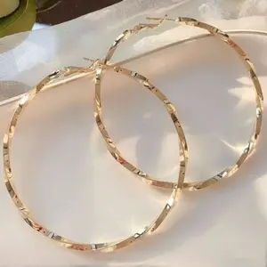 Sunber Hoop Earrings Women Real Gold Plated Stainless Steel Earrings Trend 2026 Jewelry Party Birthday Valentine Gift