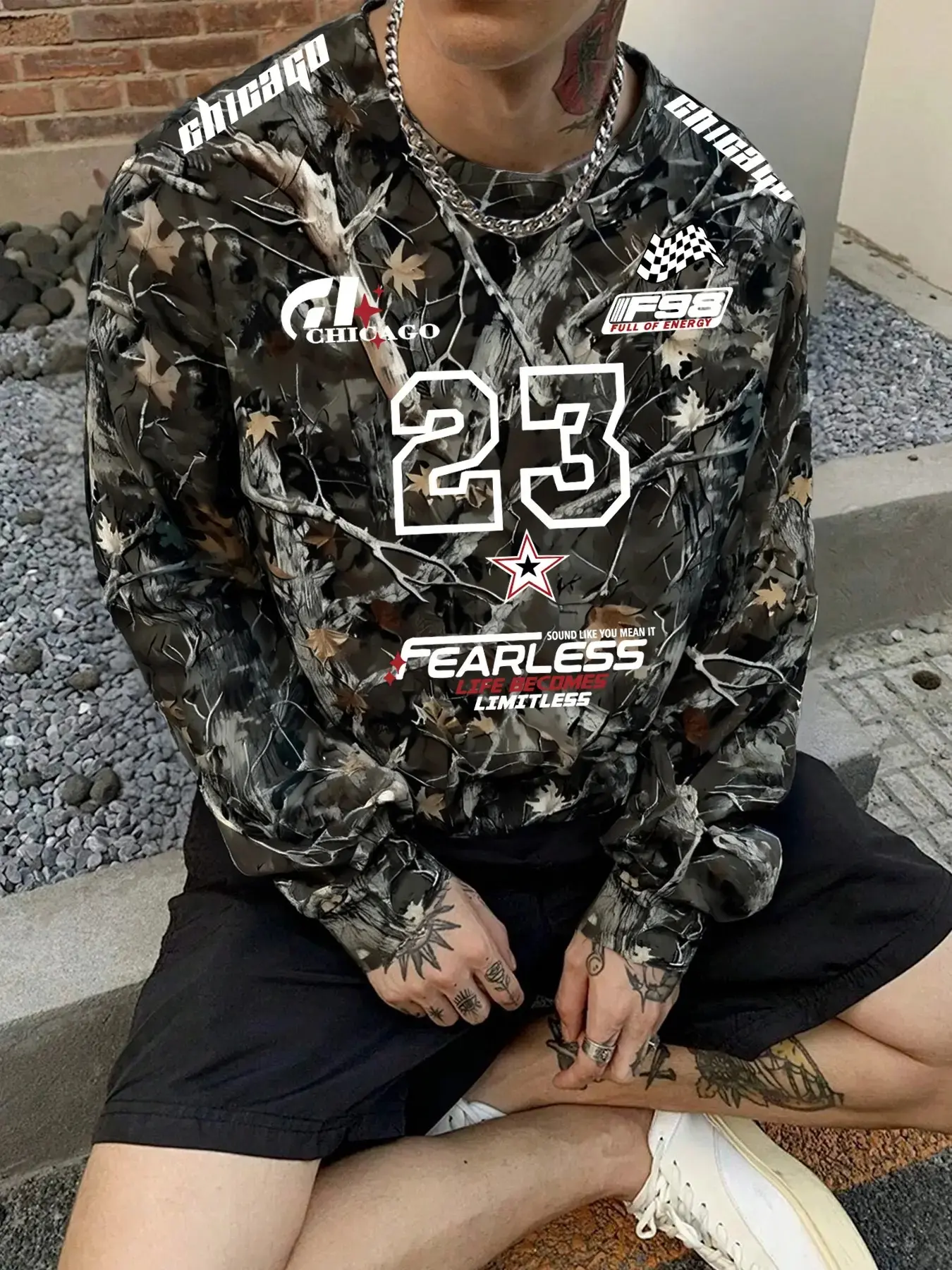 dept ttupo camo hoodie - TikTok Shop