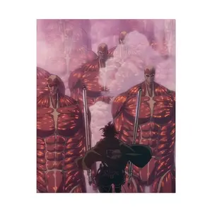 Attack on titan poster | Hange vs Colossal titans