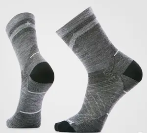 Unisex Smartwool Run Zero Cushion Mid-Crew Pattern Sock