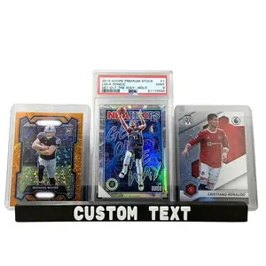 Custom Text Multi-Card Stand Display For Pokemon, Sports Cards, TCG - Holds Toploaders, PSA/BGS/SGC Graded Cards, Mags 35-100pt