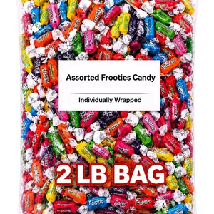 Tootsie Roll Frooties Chewy Candy, 2 Lbs. Large Pack - Cherry Flavor Gummies, Mixed Gummy Variety, Strawberry Lemon Treats, Gluten & Peanut Free Snacks for Piñata, Baby Shower,summerwins