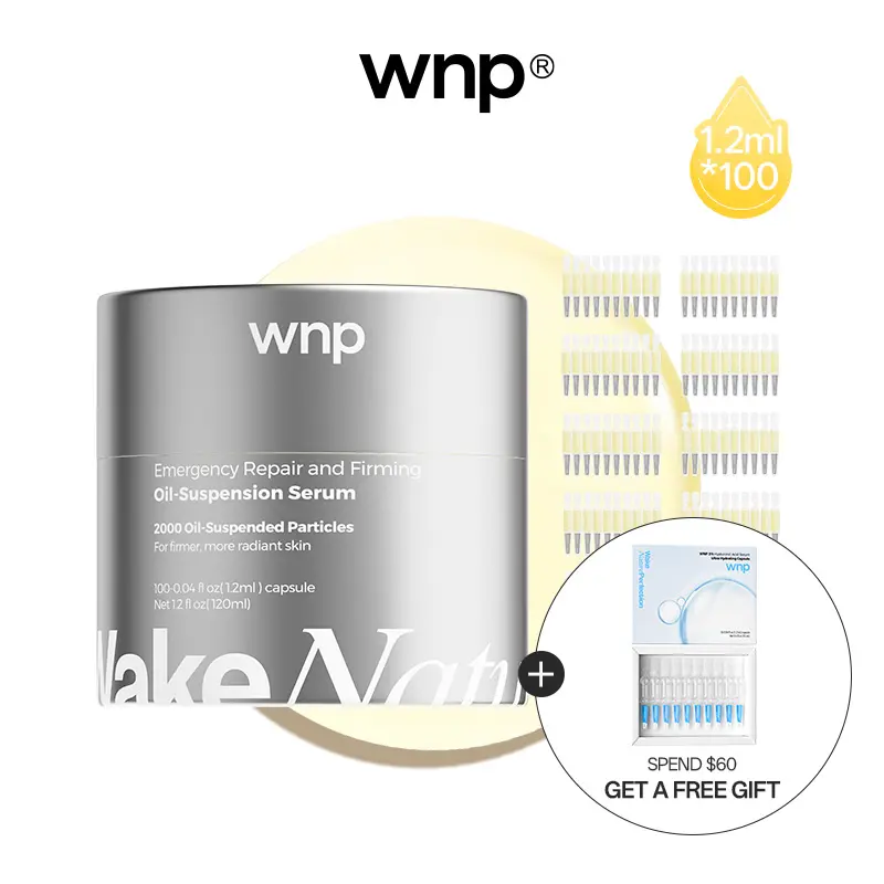 [WNP Official] WNP Emergency Repair Oil-Suspension Serum 1.2ml*100- 3% Squalane, Vegan & Paraben-Free, For All Skin Types, Fast Repair & Sensitive Skin Friendly Skincare Comfort summerwins
