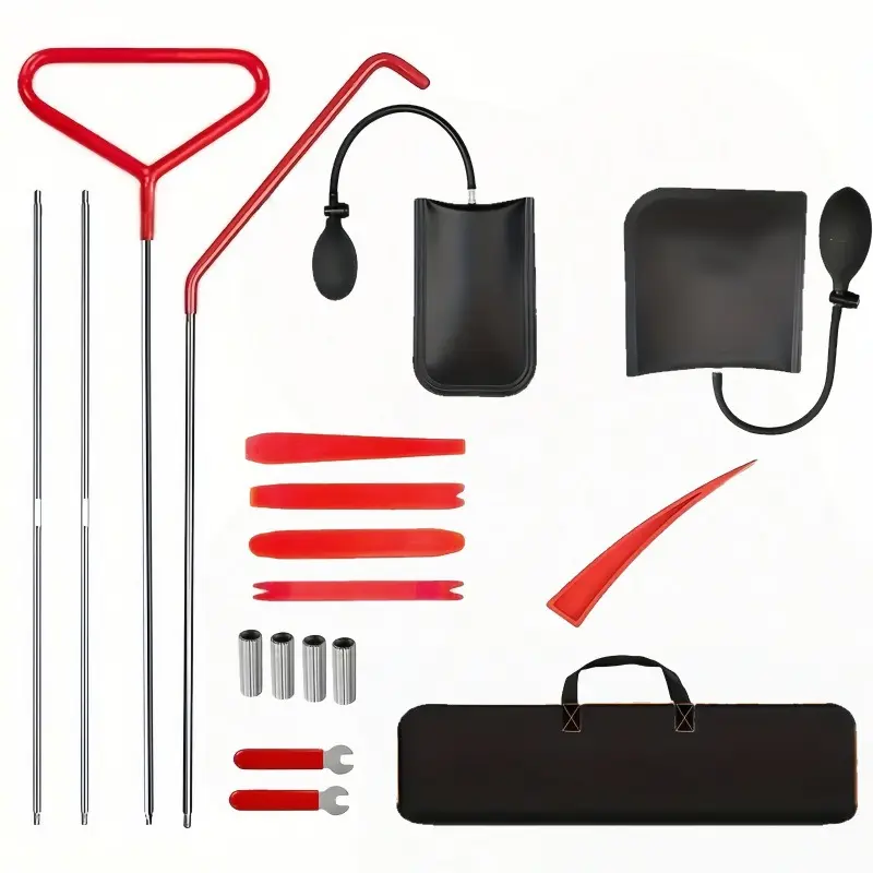 Car Body Repair Undamaged Wedge Tool Kit with Long Arm Grabber, Air Cushion Bag Pump, Dent Remover for Vehicles, Car Dent Remover