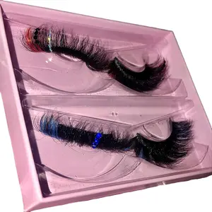 Two Pair Bundle Lash Book with Decals, Rhinestones, and Color - Makeup, Eyelashes