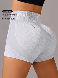 Women's High Waist Cycling Shorts, Seamless Elastic Comfortable Summer Fitness & Running, Perfect for Gym and Outdoor Activities