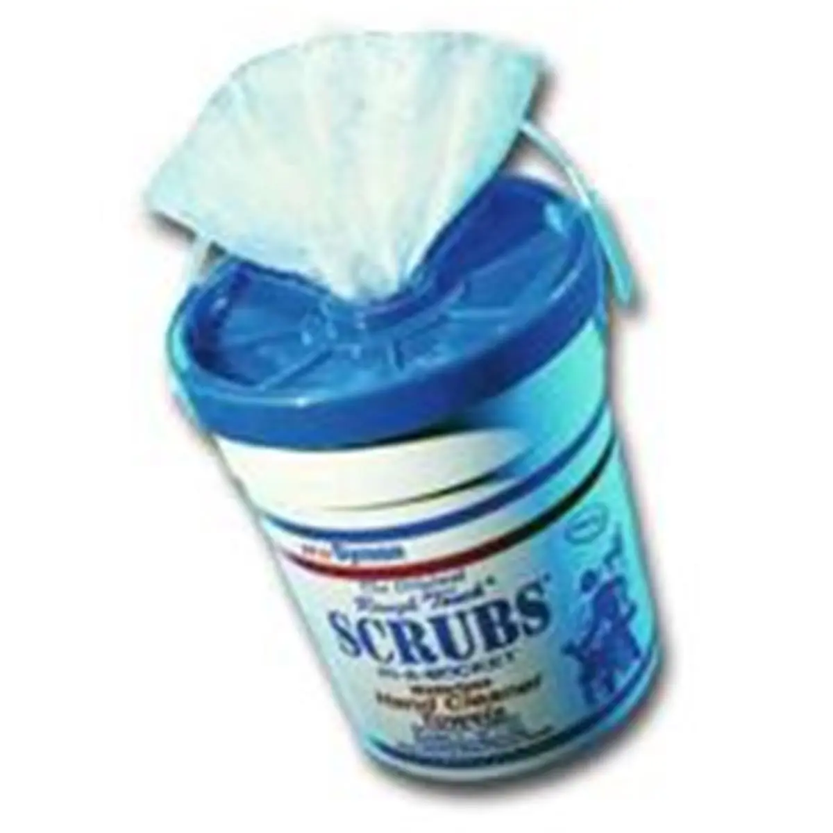 212 MAIN DeVilbiss DYM42272 Scrubs In A Bucket - Heavy-Duty Light Epoxy Hand Cleaner Dispenser with Perforated Pre-Moistened Towels for Automotive & Motorcycle Paint Care, Car Washing Maintenance