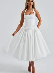 engagement dresses.Sweetheart Engagement Gown: Halter Square Neck Design