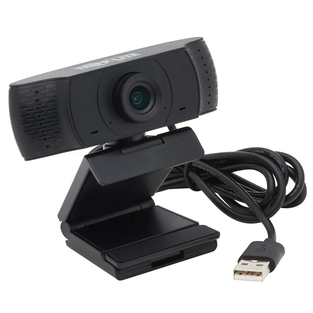 Tripp Lite AWC-001 High-Resolution Webcam - 1080p HD, Wide-Angle Lens, Built-In Microphone, for Laptops, Ideal for Video Calls with Desktop PCs