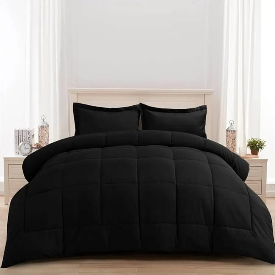 Solid Color Geometric Pattern Quilt, 1 Count Soft Comfortable Warm Quilt, Bedding Supplies for Home Bedroom & Hotel & Dormitory, Puffed Quilt, All Seasons Quilt, Multipurpose Comfy Bedding