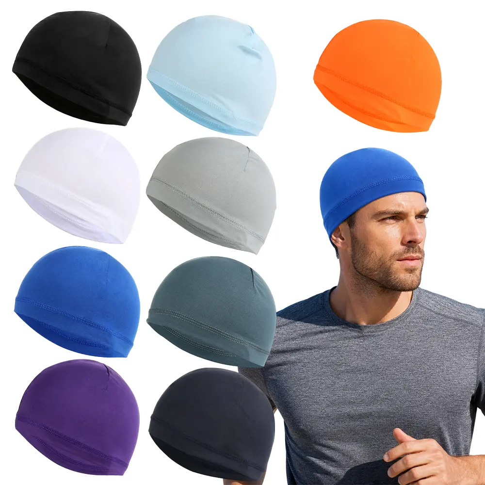 9Pcs/Set Cooling Skull Caps Helmet Hard Hat Liner for Men Women,Sweat Wicking Cooling,Cycling Running Beanie,Moisture Control,Bald Friendly Summer Sports,Halloween Christmas Party Gifts