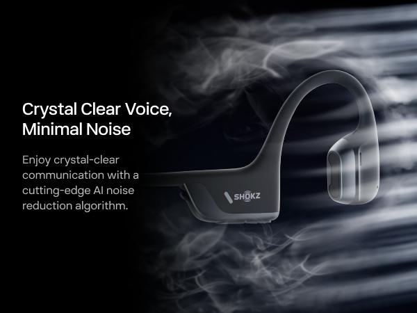 SHOKZ NEW OpenRun Pro 2 - Open-Ear, Bone Conduction Sport Headphones - Sweat Resistant, Workout Headphones with Deep Bass and Smart Mic