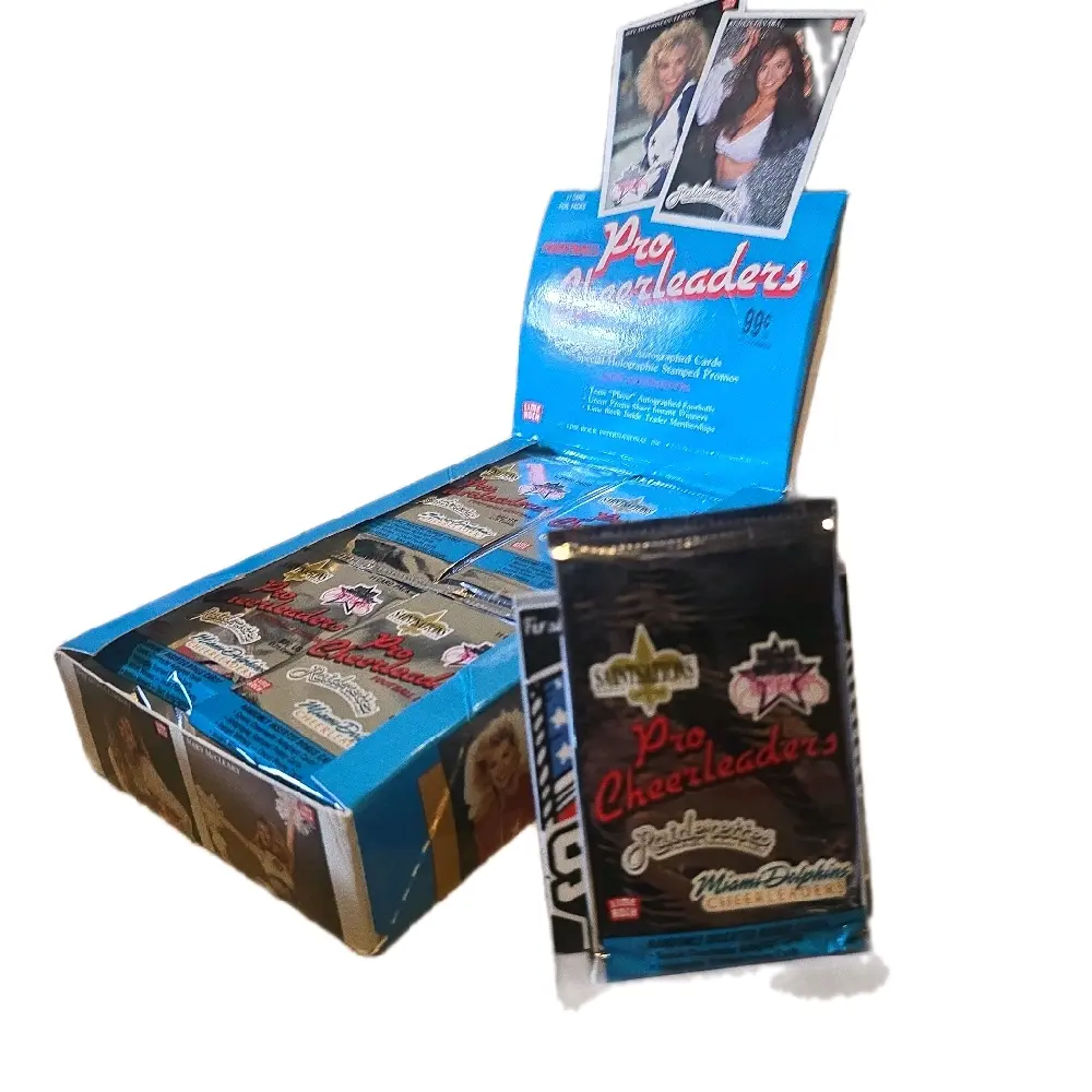 1992 Football trading card Pro Cheerleaders. Single Pack. 11 Cards per pack. Look for Autographs, SP Holo Stamped Promos and more.