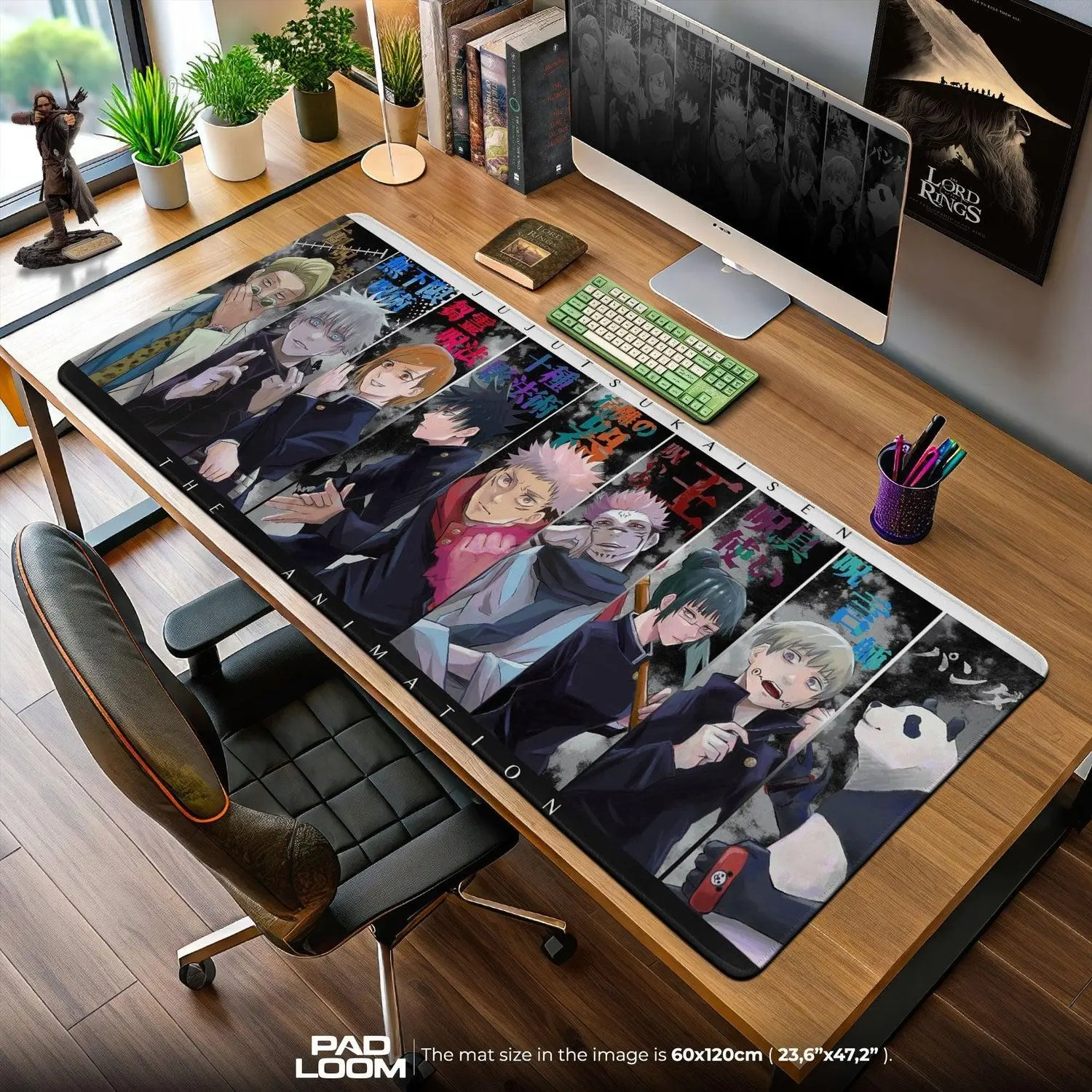 Jujutsu Kaisen Extra Large Mouse Pad – Gojo Itadori Anime Gaming Desk Mat