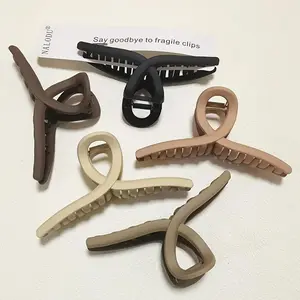 5 Inch Hair Claw Clips Extra Large No Slip Big Matte Clip for Curly Long Thick Hair Women, 5 Pack