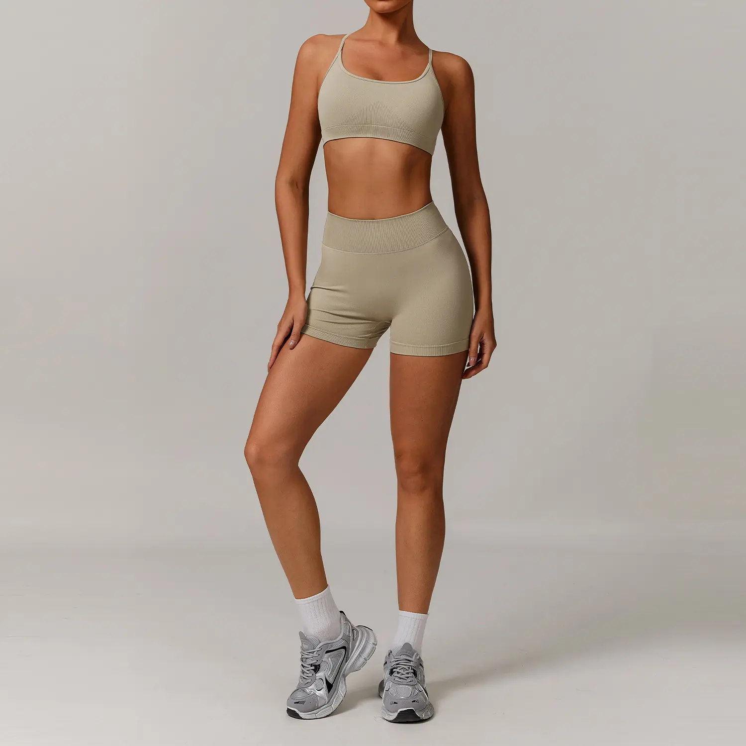 7137 bra+7137 shorts in clay color
