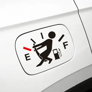 1Pc Funny Car Stickers High Gas Consumption Decal Fuel Gage Empty Stickers