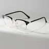 【Black Friday】Simple Design Metal Frame Square Eyeglasses for Everyday Use, Minimalist Casual Eyeglasses, Stylish Square Frame Eyewear
