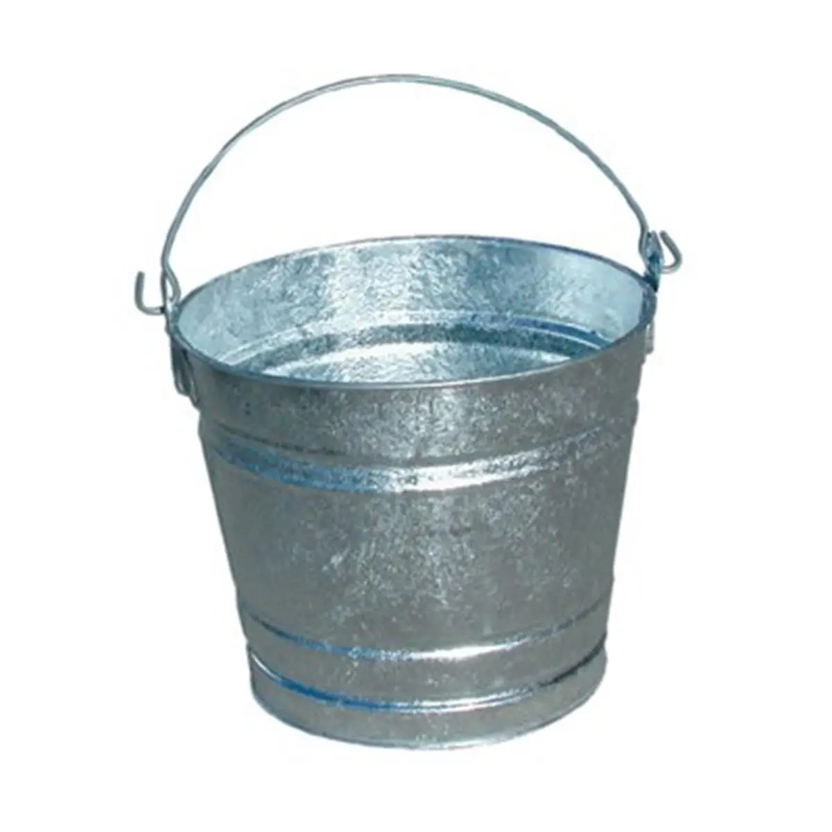 212 MAIN Round 10 qt Bulk Pail, Galvanized Steel Container with Hot-Dipped Finish, 10.25 Inch, Leakproof for Nursery Decor & Diaper Storage, Round Pail, 10.25" Dia., Durable And Long-Lasting