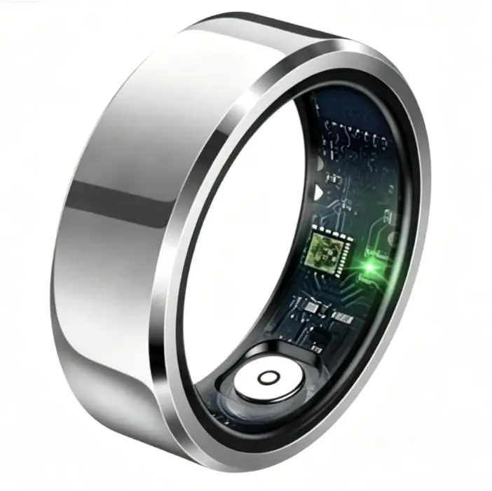 Compact Smart Wearable Health Tracker Ring - IP68/5ATM Waterproof Device, Blood Pressure, Heart Rate & Sleep Monitoring, Multi-Sport Mode Wearable Tech Gadget for Men & Women, Smart Wearable Devices