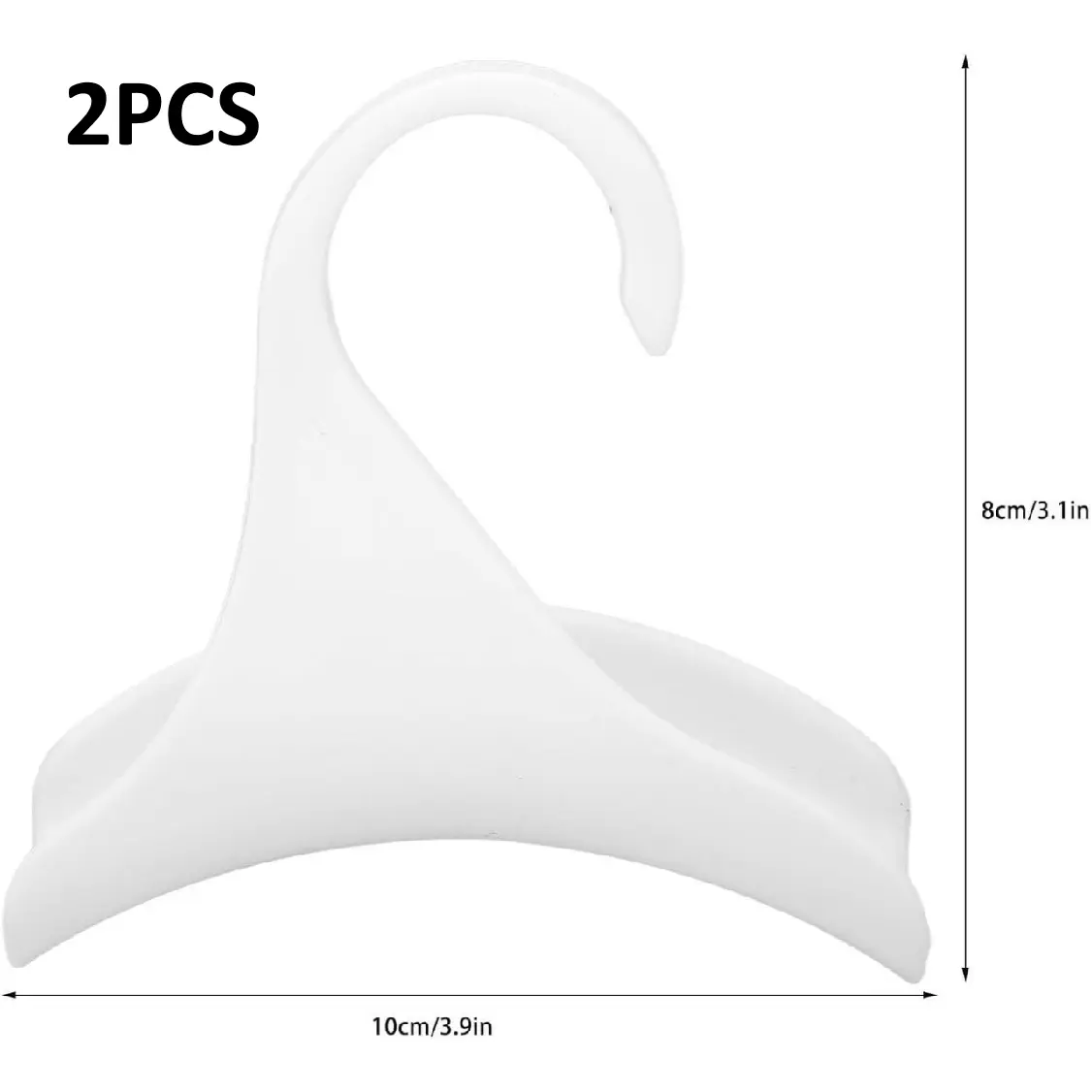 Bag Hanger Hook - 2 Pcs Durable White Plastic Pursehook, Lightweight Sturdy Scratch-Resistant Storage Organizer for Closet Door Frames, Dressing Room & Most Scenes, Easy to Hang & Remove
