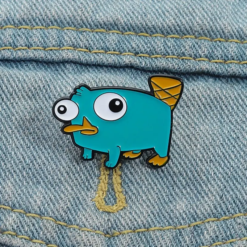 Cartoon Duck-mouth Beast Design Brooch, Cute Animal Design Pin, Fashion Accessories for Women & Men, Trendy All-match & Exquisite Brooch for Birthday Gift, Flower Brooch Pin, Alloy Brooch Pin
