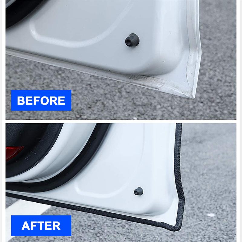 16.4FT Universal U-shaped Car Door Edge Guard,Anti-scratch Bumper Strip,Anti-collision,Full Protection,Double Card Slot Design,Sturdy and Stable,Free Cutting Suits for Sedan,SUV,Truck