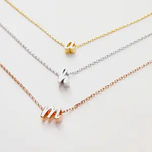 RESTOCK: Cursive Mini Initial Necklace