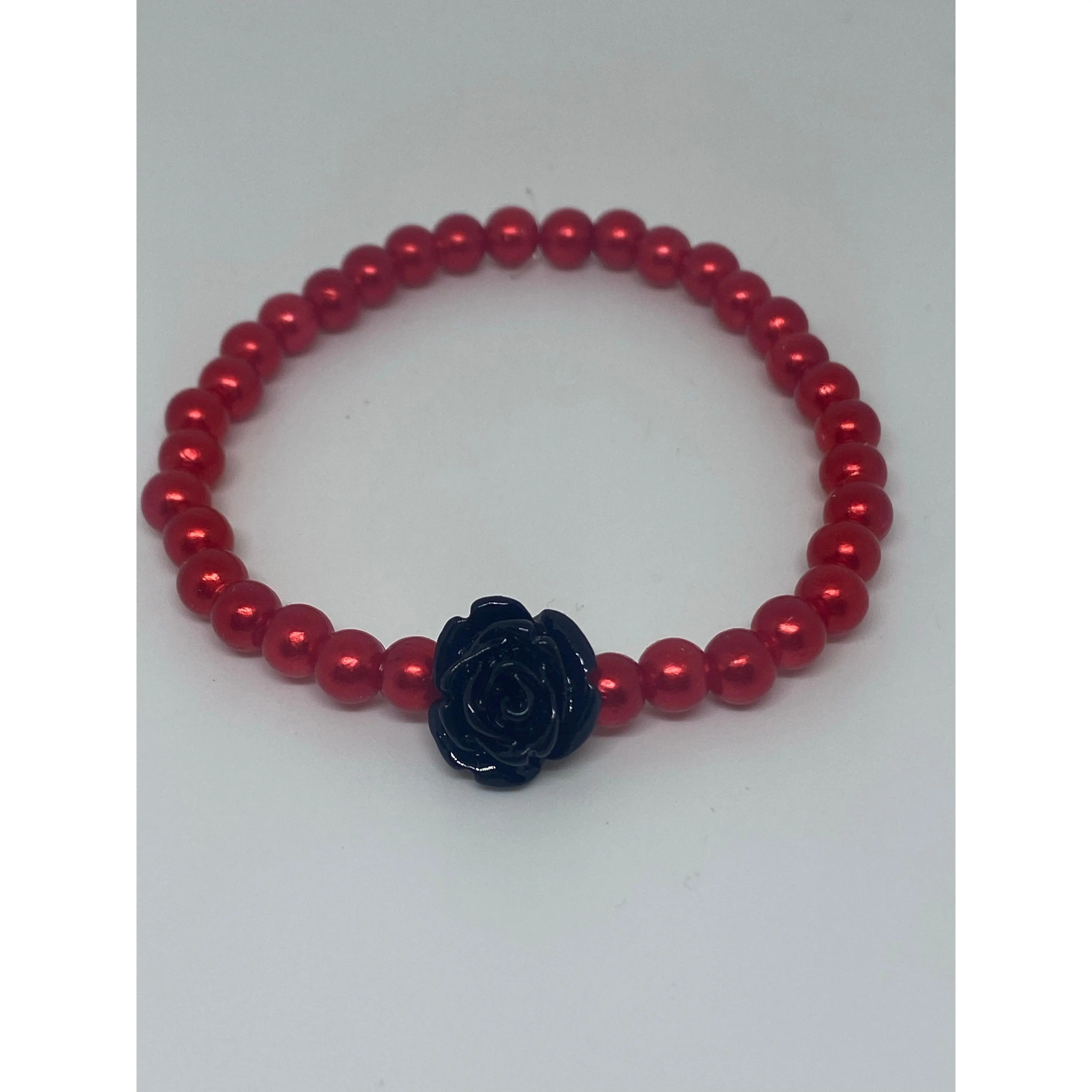 Black Rose Bracelet