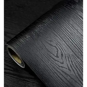 Wood Grain Self-adhesive Wallpaper, Removable PVC Foil for Countertops, Furniture and Kitchen Walls, Easy to Clean, Realistic Looking Wood, Decorative Wallpaper