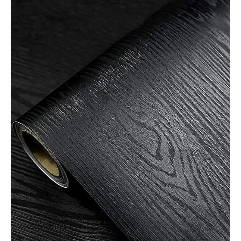 Wood Grain Self-adhesive Wallpaper, Removable PVC Foil for Countertops, Furniture and Kitchen Walls, Easy to Clean, Realistic Looking Wood, Decorative Wallpaper