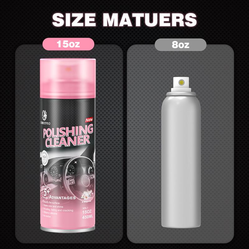 DONKEYPRO 汽车用品无水喷蜡内饰护理清洁剂 15OZ 适用于汽车内外饰的清洁喷雾，具有卫生保护功能