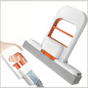 2 Pack Mini Self-Squeezing Mop 2026 Upgrade – Portable Wet & Dry Cleaning Mop with Sponge for Small Spaces, Ideal for Bathroom, Kitchen, Desktop & Glass Cleaning, Perfect for Summer Home Refresh