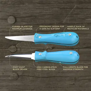 Toadfish PUT ‘EM BACK Oyster Knife - Teal Handle Toadfish PUT ‘EM BACK Oyster Knife - Teal Handle