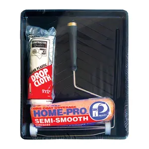 212 MAIN Premier Home-Pro Deluxe 9 in. Metal Frame Cage Paint Roller Kit, Includes Paint Roller Cover for Home Improvement & Building Supplies, Cage Roller